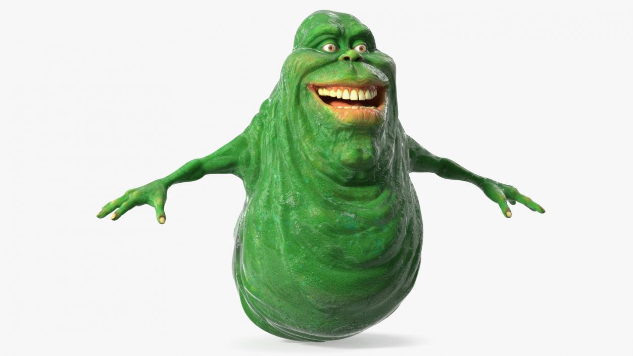 Slimer Ghost Character Rigged 3D model