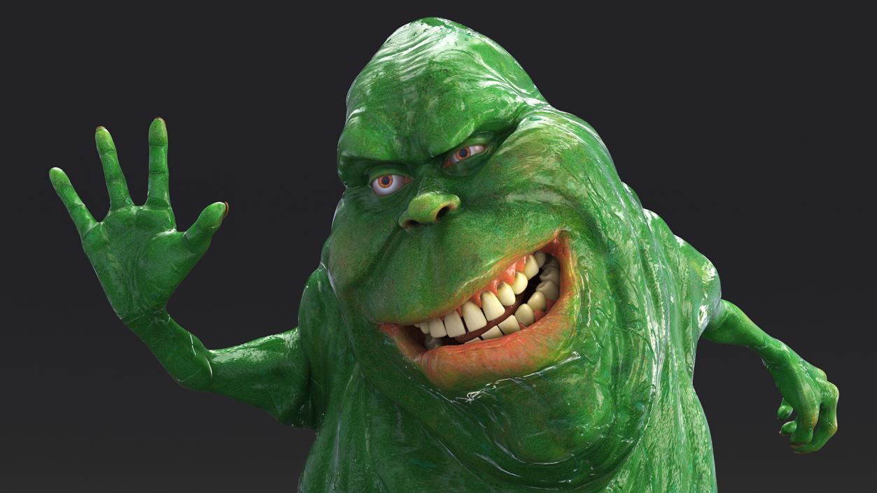 Slimer Ghost Character Rigged 3D model