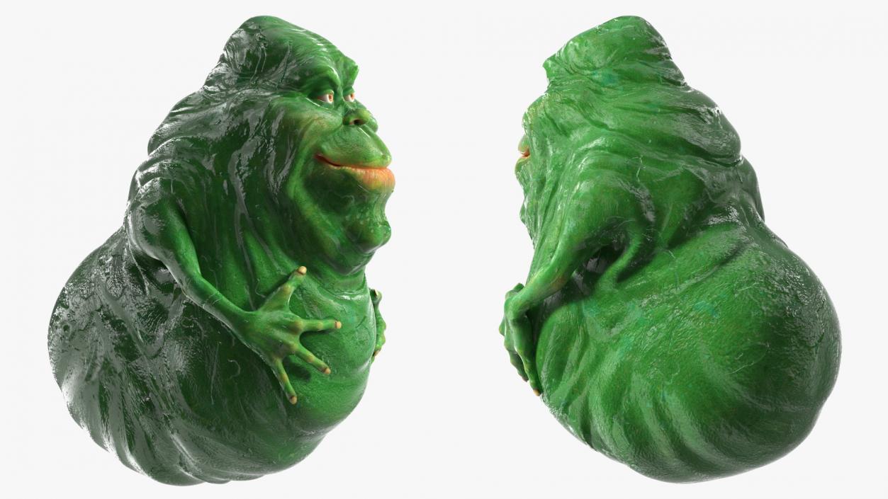 Slimer Ghost Character Rigged 3D model