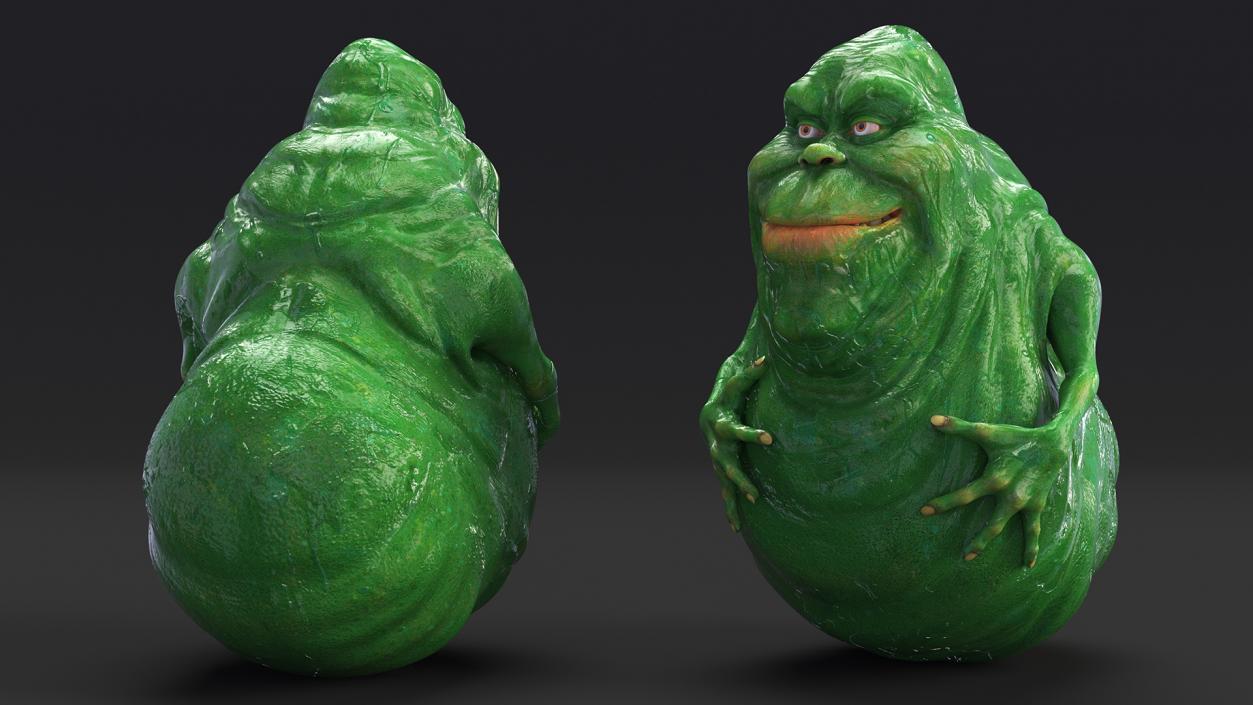 Slimer Ghost Character Rigged 3D model