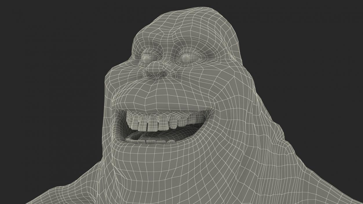 Slimer Ghost Character Rigged 3D model