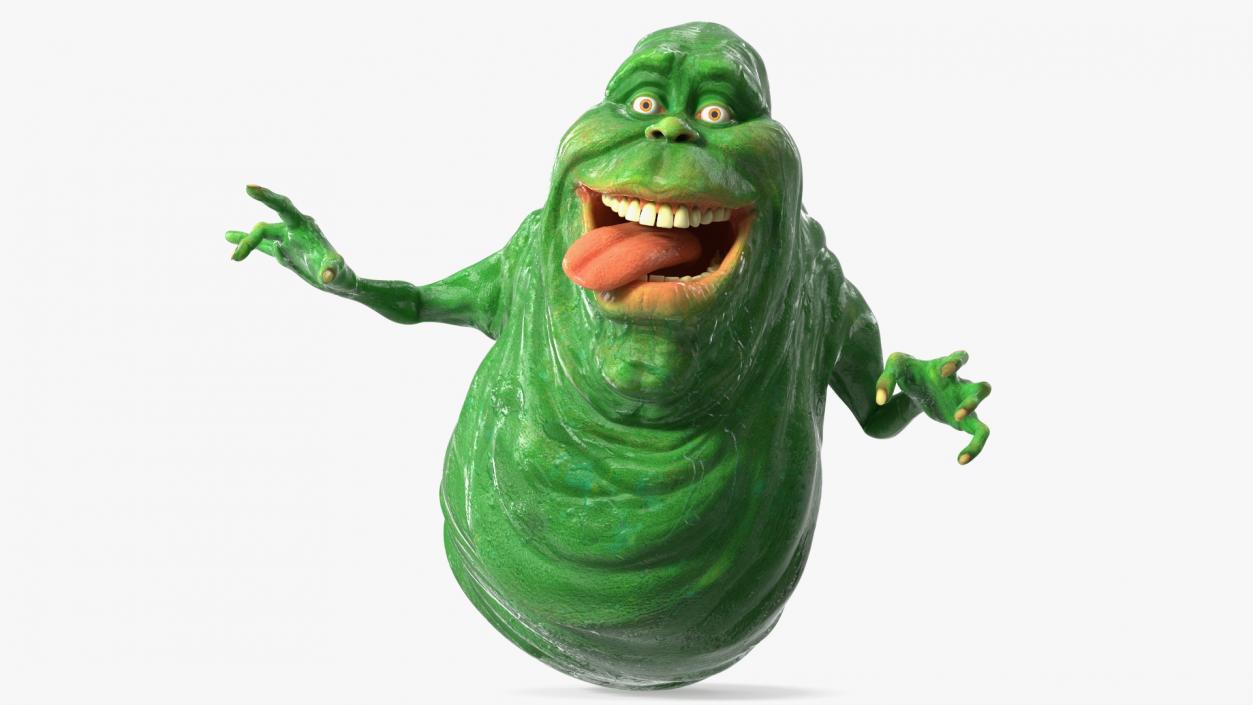 Slimer Ghost Character Rigged 3D model