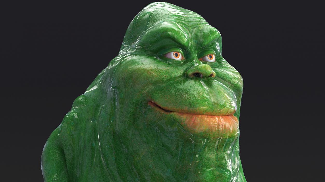 Slimer Ghost Character Rigged 3D model