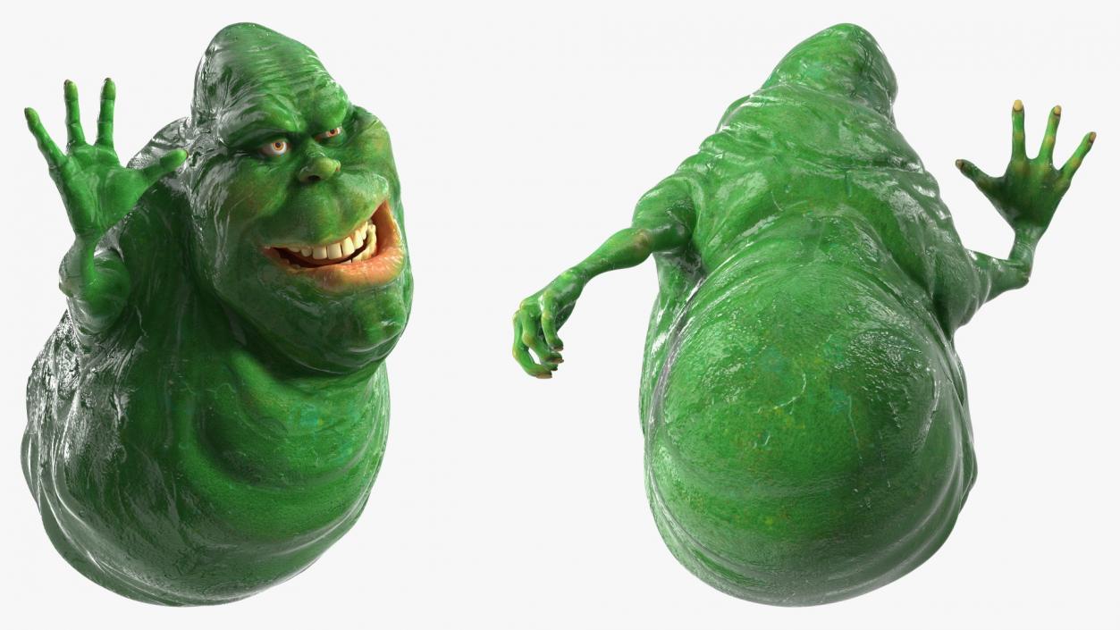 Slimer Ghost Character Rigged 3D model