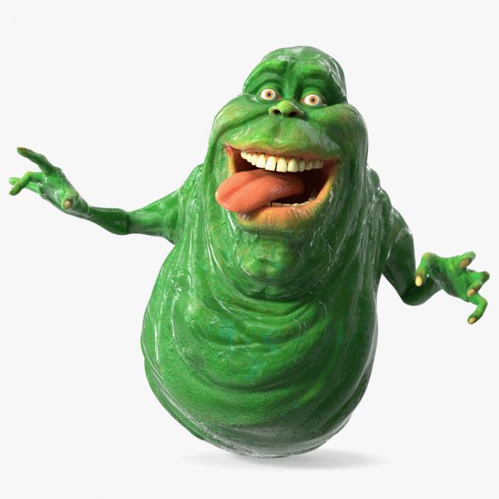 Slimer Ghost Character Rigged 3D model