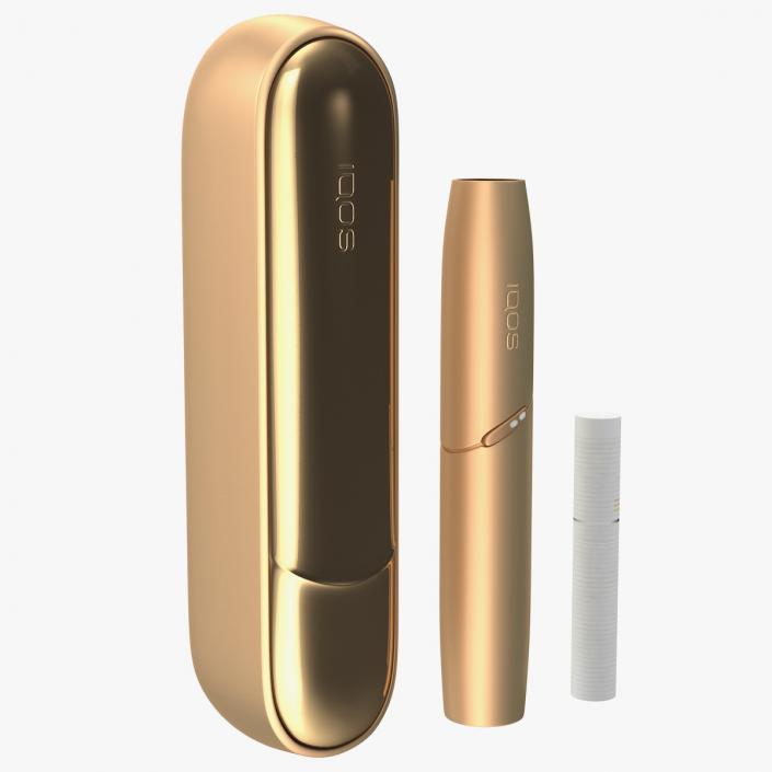 3D IQOS 3 DUO Electronic Cigarettes Gold Set