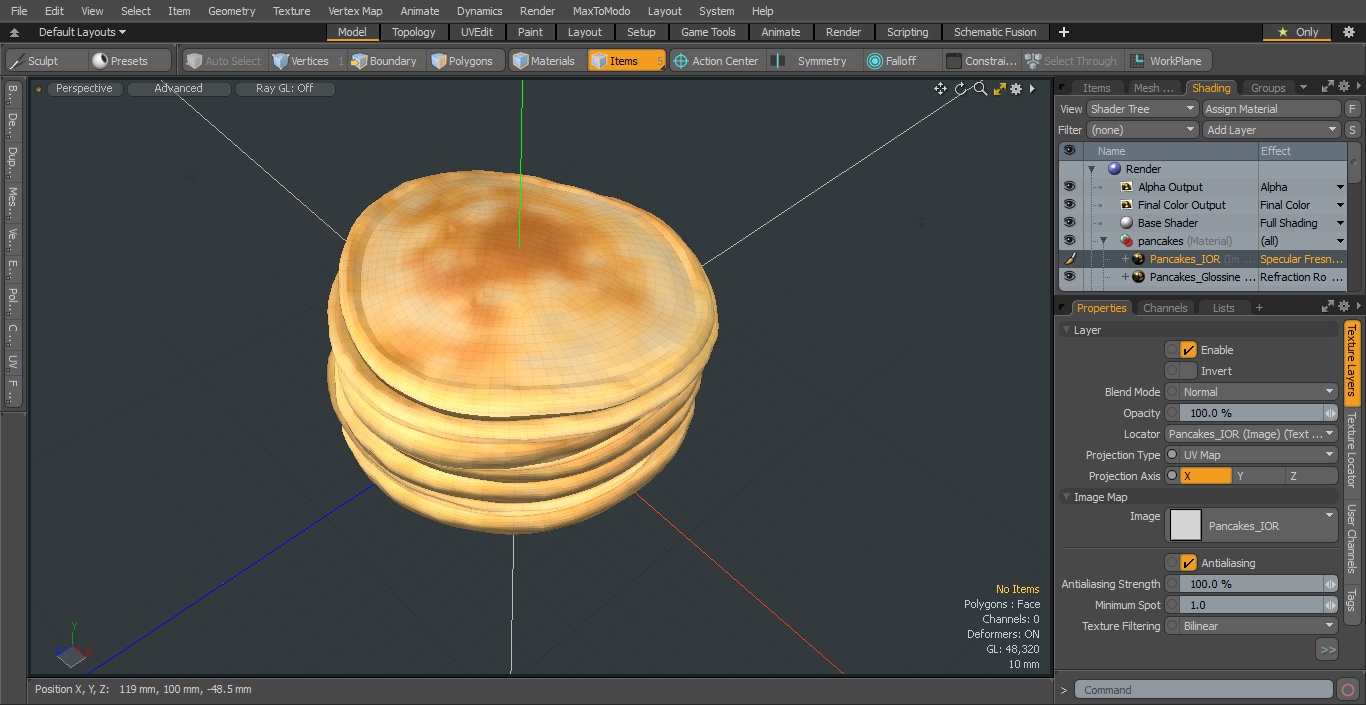 Seven Pancakes 3D model