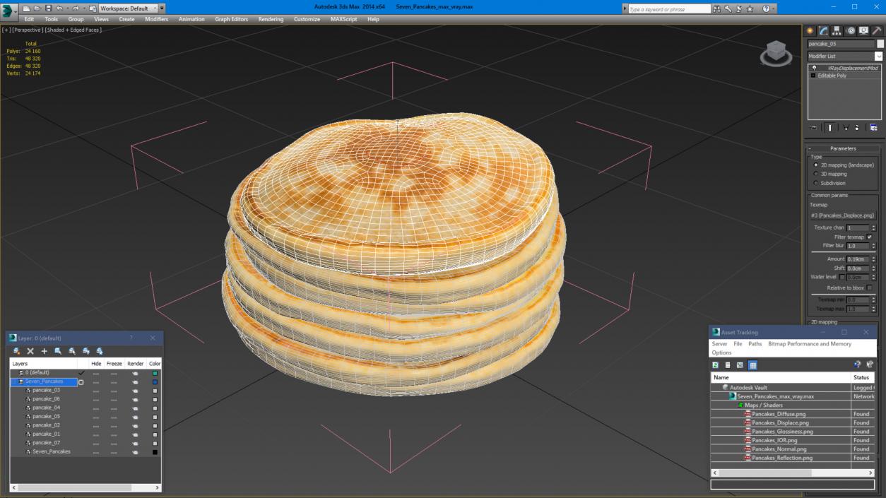 Seven Pancakes 3D model