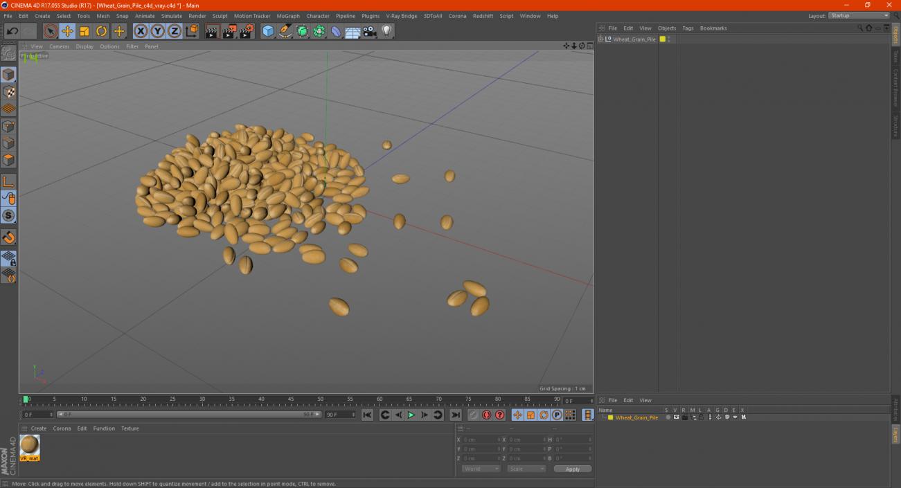 3D Wheat Grain Pile