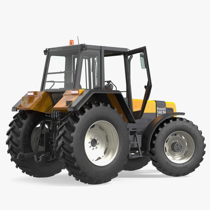 3D model Renault 160-94 Wheel Tractor Clean Rigged for Cinema 4D