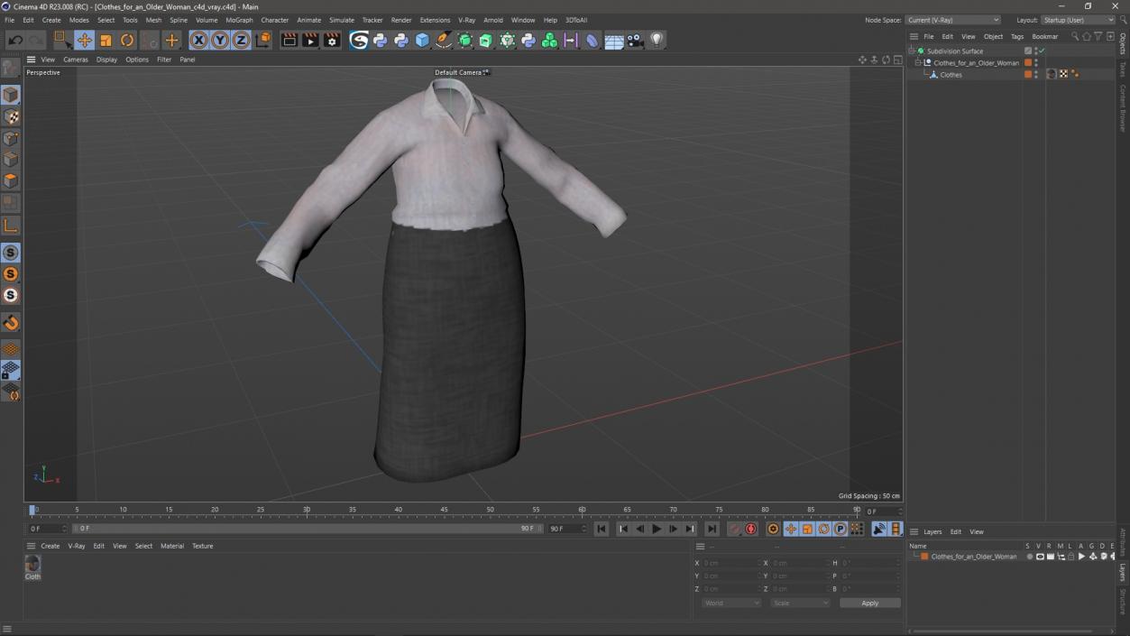 3D Clothes for an Older Woman