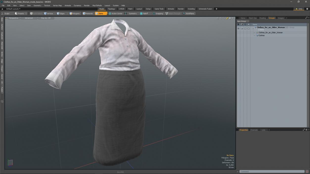 3D Clothes for an Older Woman