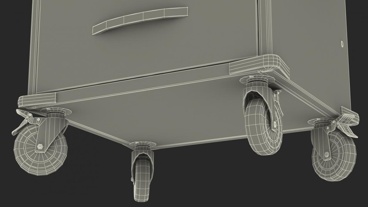 3D model Detecto Medical Cart with Defibrillator Shelf