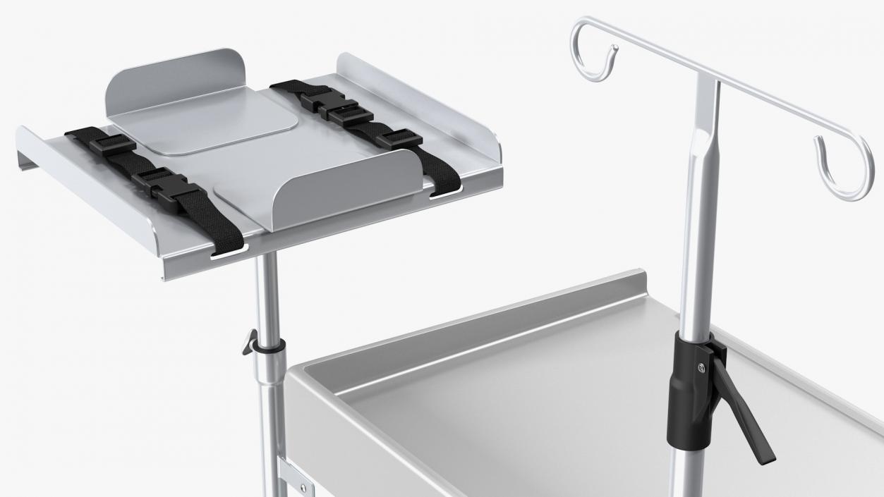 3D model Detecto Medical Cart with Defibrillator Shelf