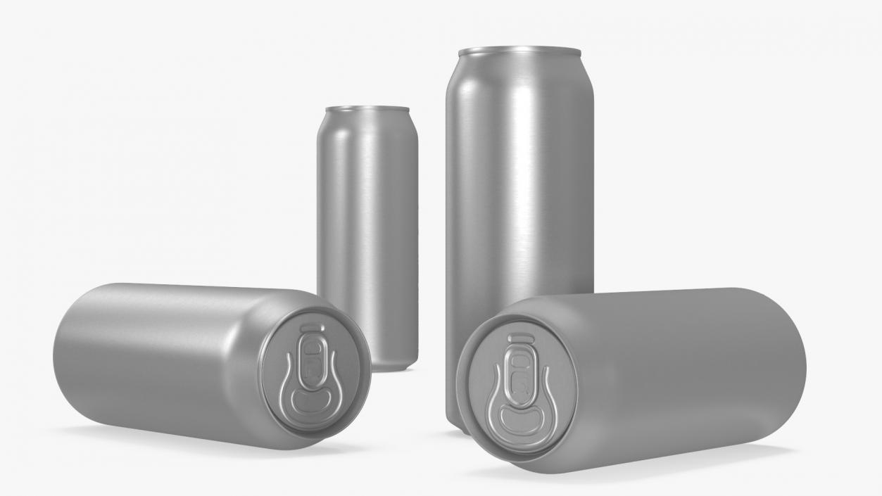 Aluminum Beverage Can 0 5 L 3D