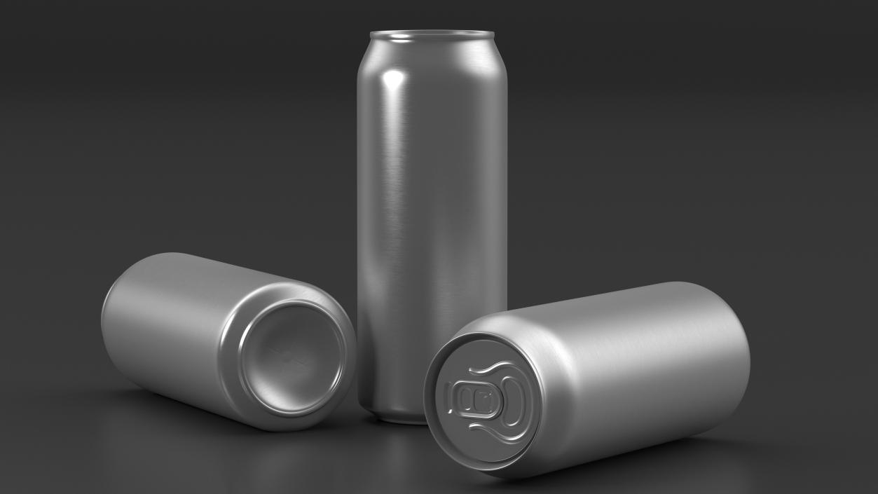 Aluminum Beverage Can 0 5 L 3D