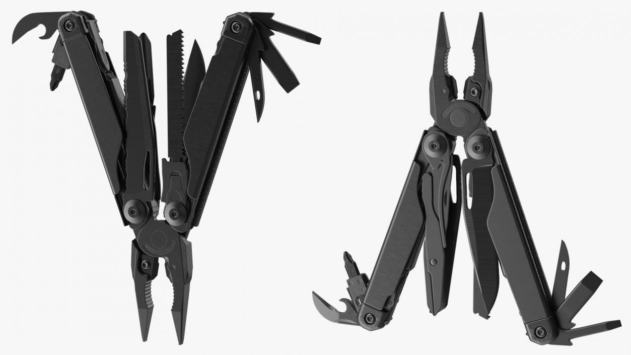 Multitool Black Rigged 3D