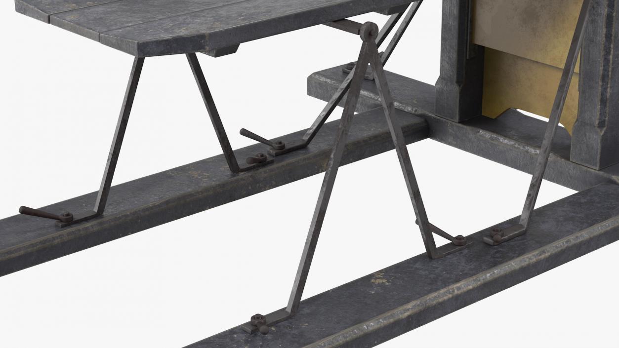 3D Antique 19th Century French Guillotine model