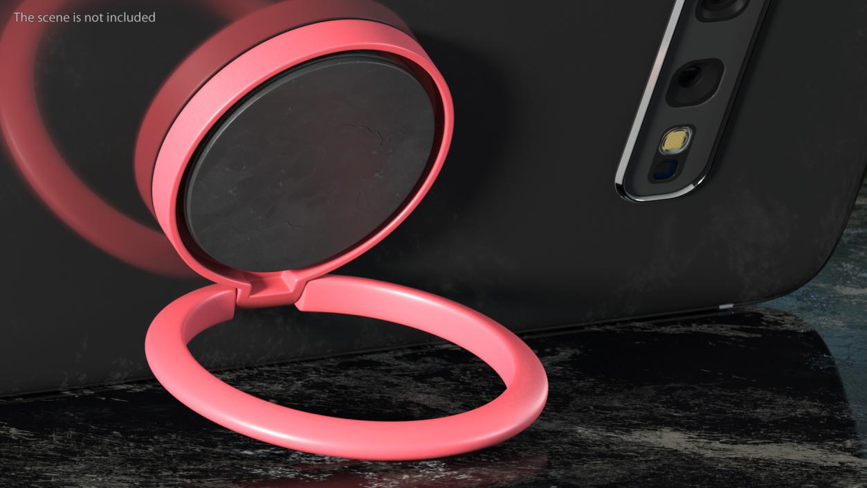 3D Red Finger Ring Phone Holder model