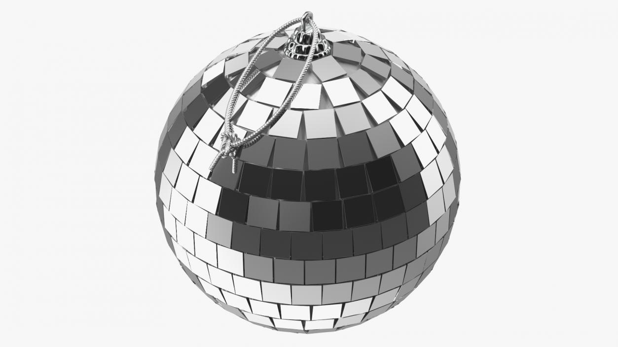 3D Xmas Tree Discoball Silver