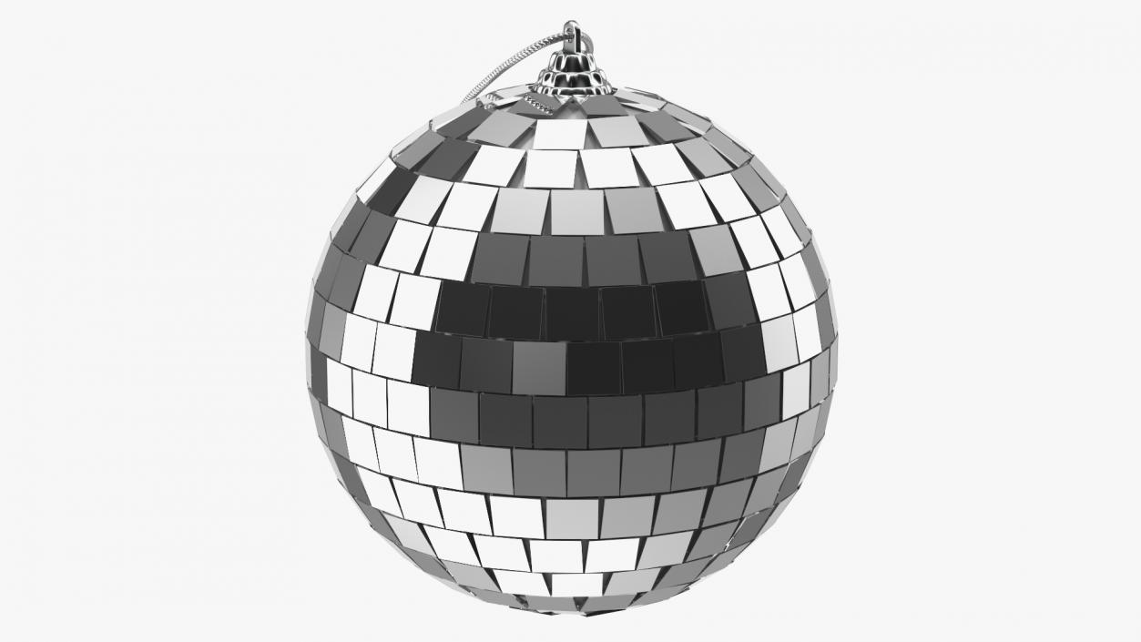 3D Xmas Tree Discoball Silver