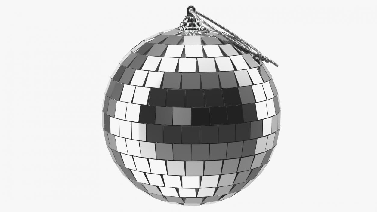 3D Xmas Tree Discoball Silver