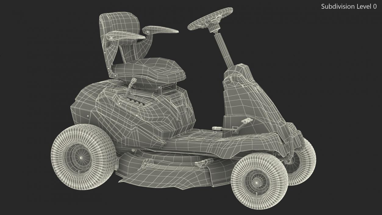 Mobile Lawn-Mower Orange 3D model