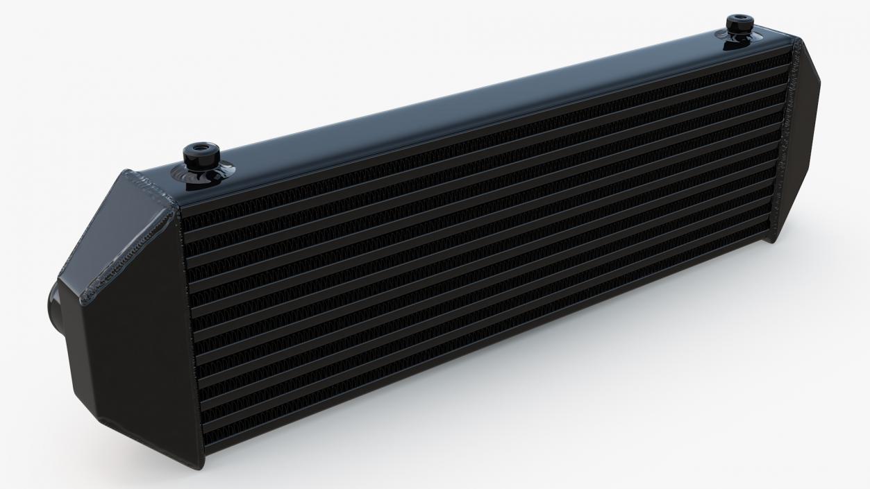 3D Black Car Intercooler Front Side Pipes model