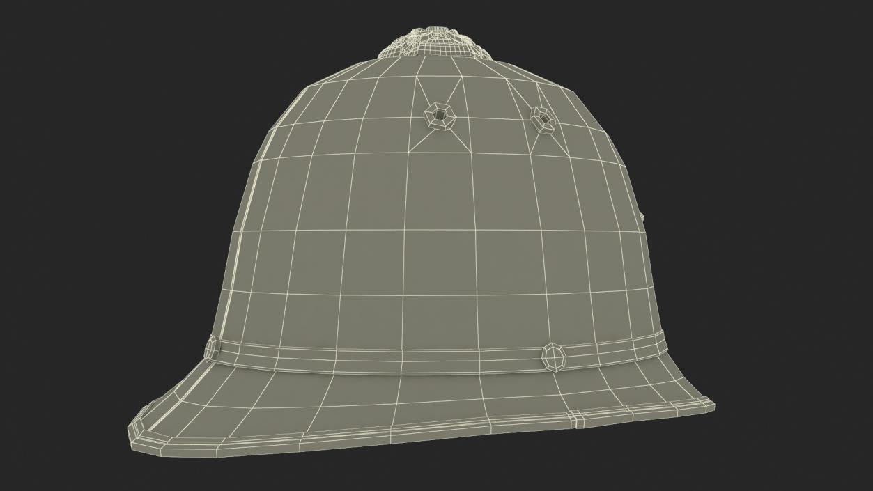 3D British Metropolitan Police Helmet Fur model