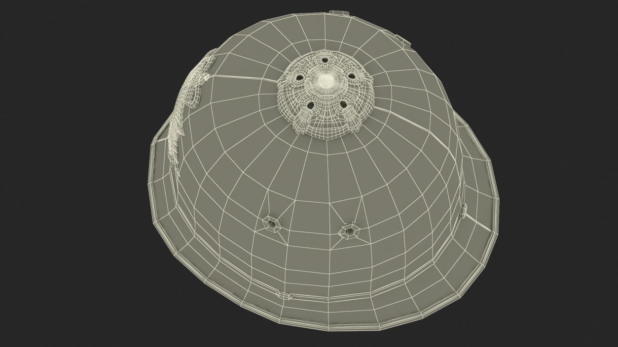 3D British Metropolitan Police Helmet Fur model