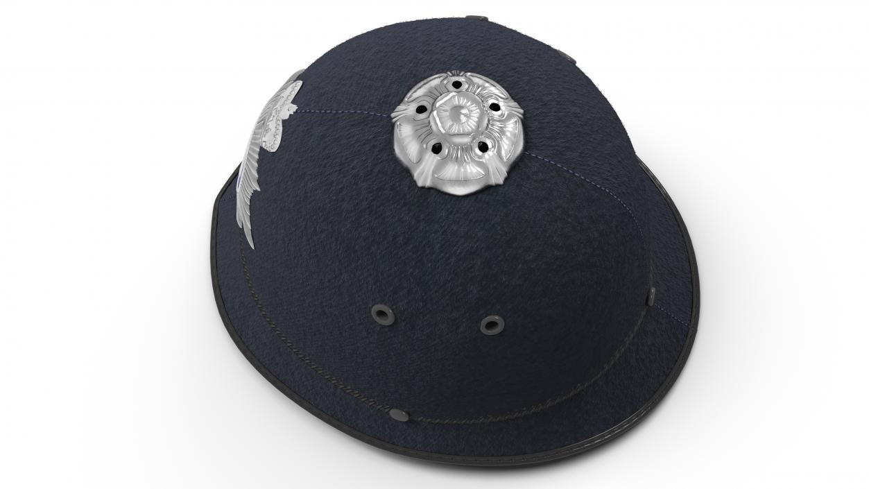 3D British Metropolitan Police Helmet Fur model