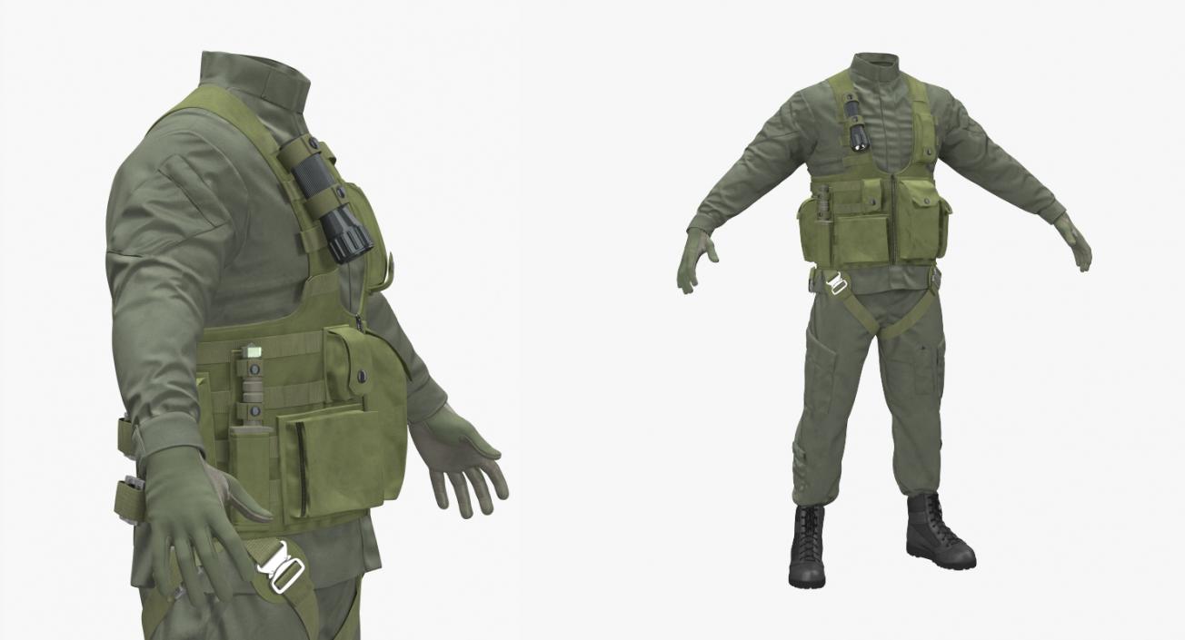 US Helicopter Pilot Uniform 2 3D model