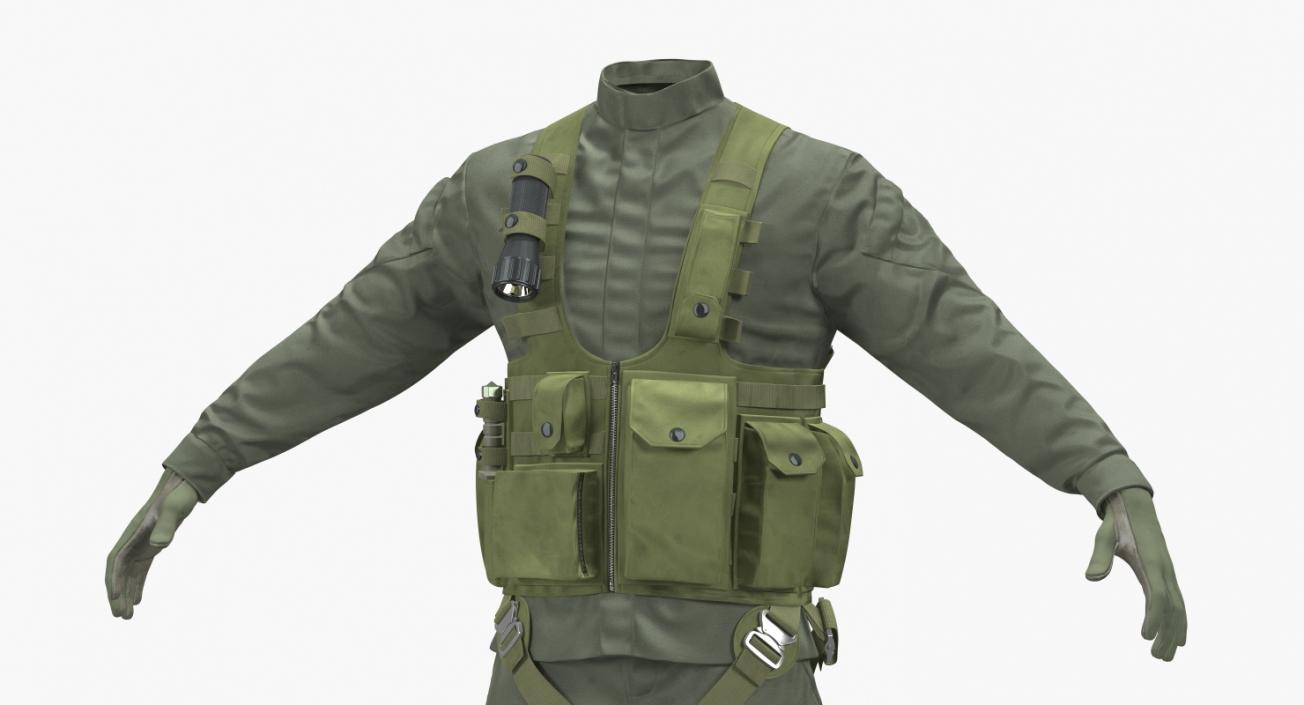 US Helicopter Pilot Uniform 2 3D model