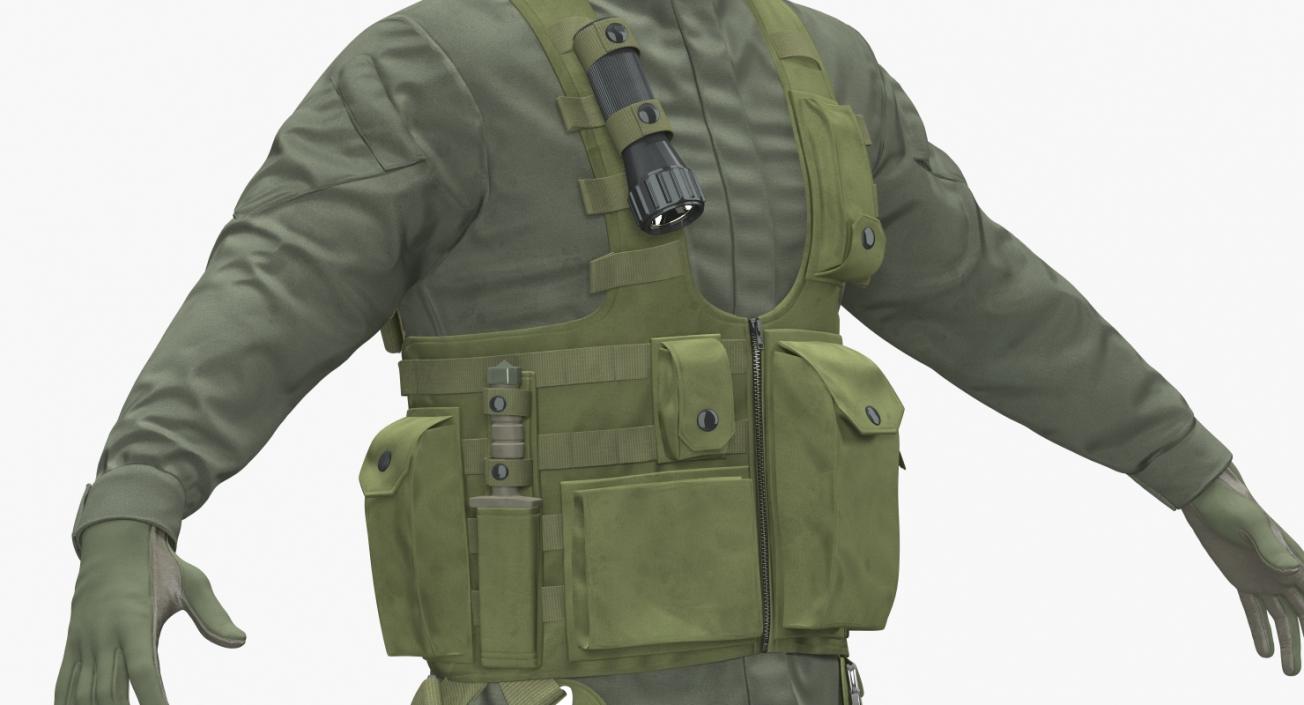 US Helicopter Pilot Uniform 2 3D model