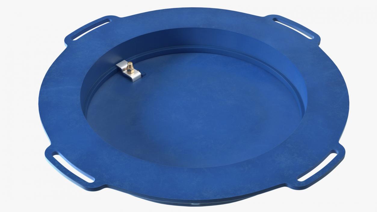 3D Fiberglass Manhole Blue model