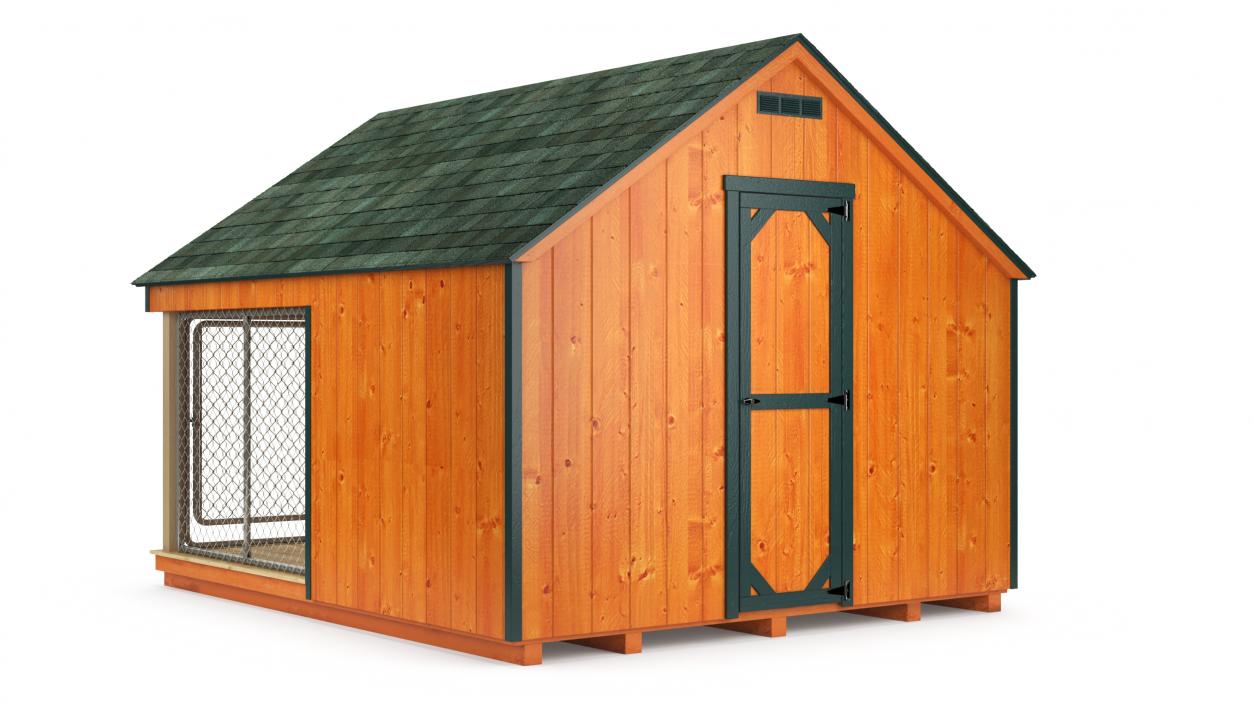 3D Outdoor Dog Kennel model