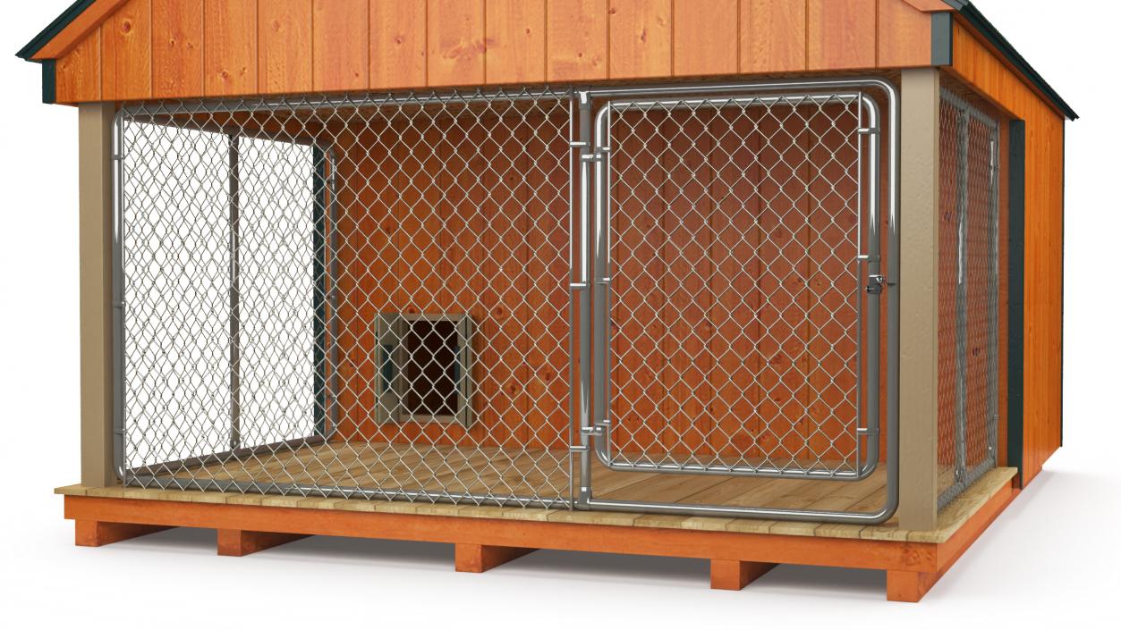 3D Outdoor Dog Kennel model