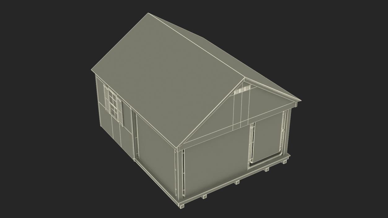 3D Outdoor Dog Kennel model