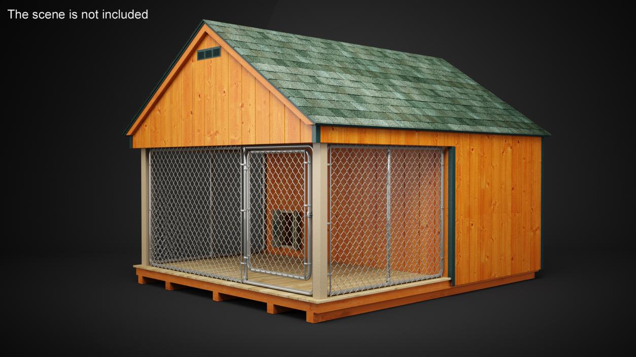 3D Outdoor Dog Kennel model