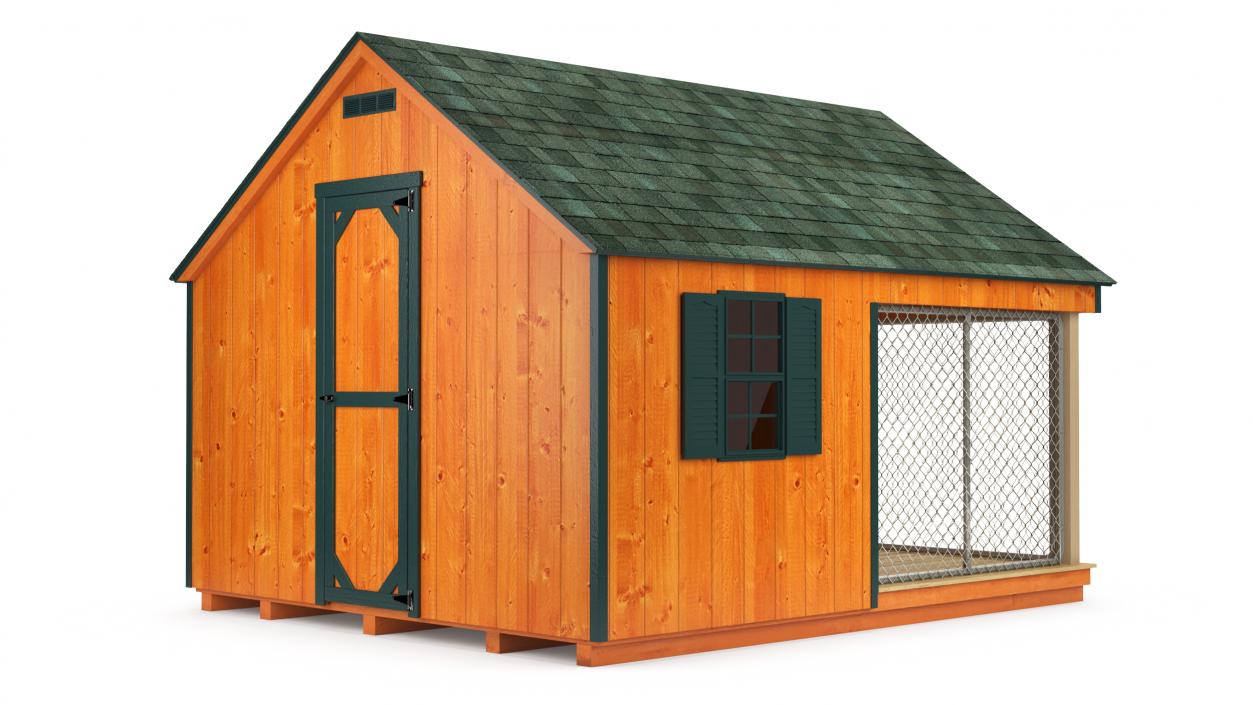 3D Outdoor Dog Kennel model