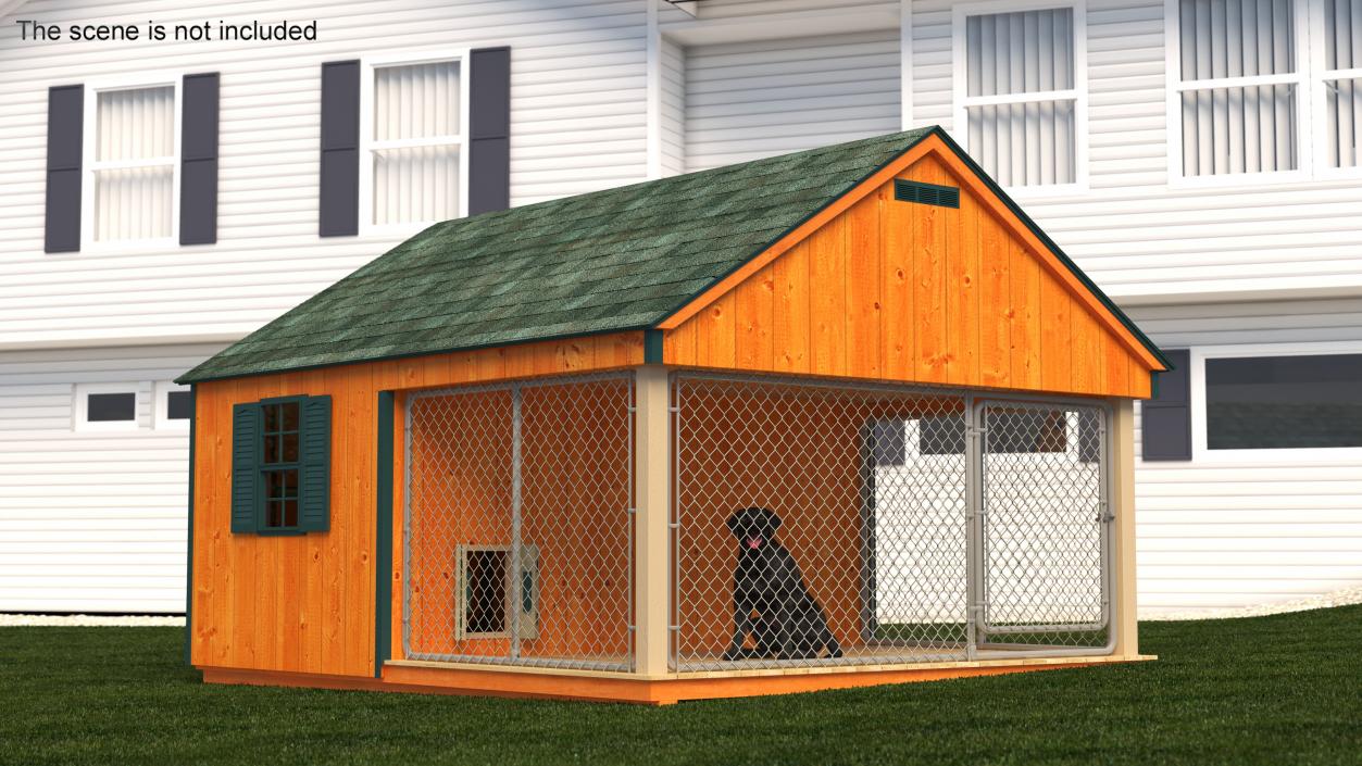 3D Outdoor Dog Kennel model