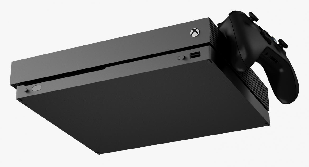 Microsoft Xbox One X Set 3D model