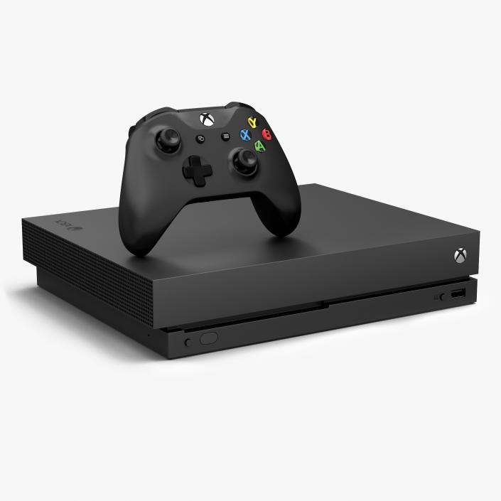 Microsoft Xbox One X Set 3D model