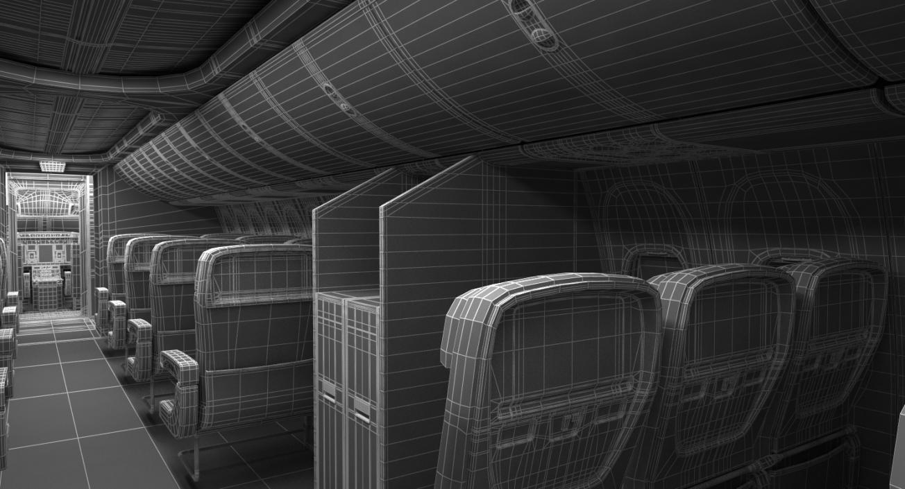 3D Boeing 737-900 with Interior and Cockpit Southwest Airlines Rigged