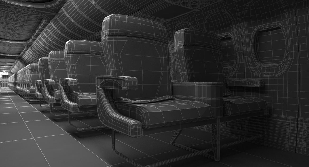 3D Boeing 737-900 with Interior and Cockpit Southwest Airlines Rigged