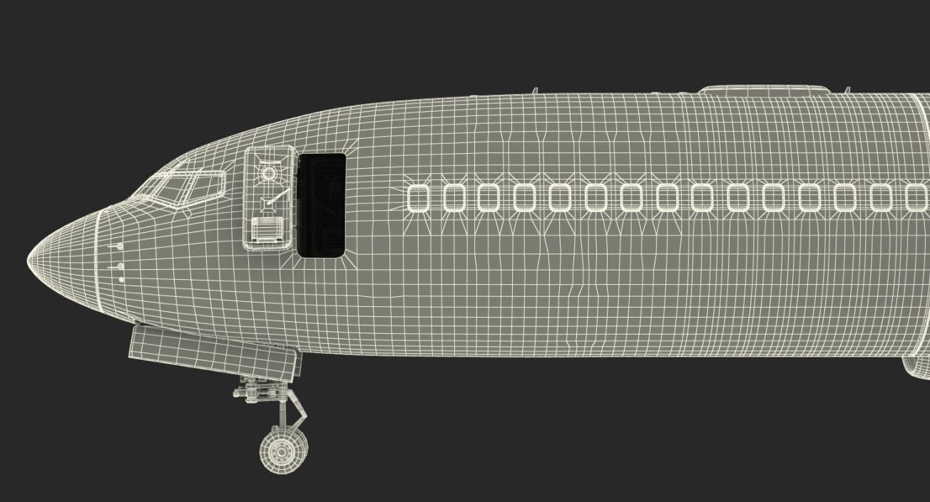 3D Boeing 737-900 with Interior and Cockpit Southwest Airlines Rigged