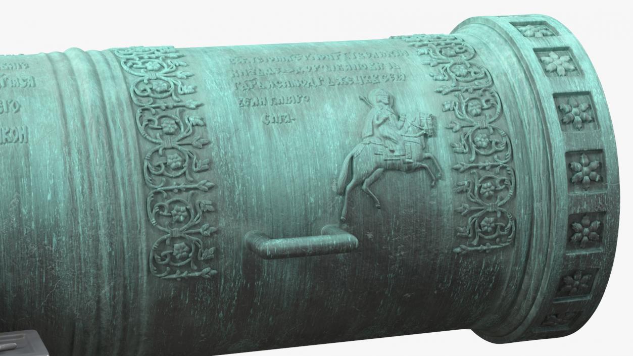 3D model Tsar Cannon Monument