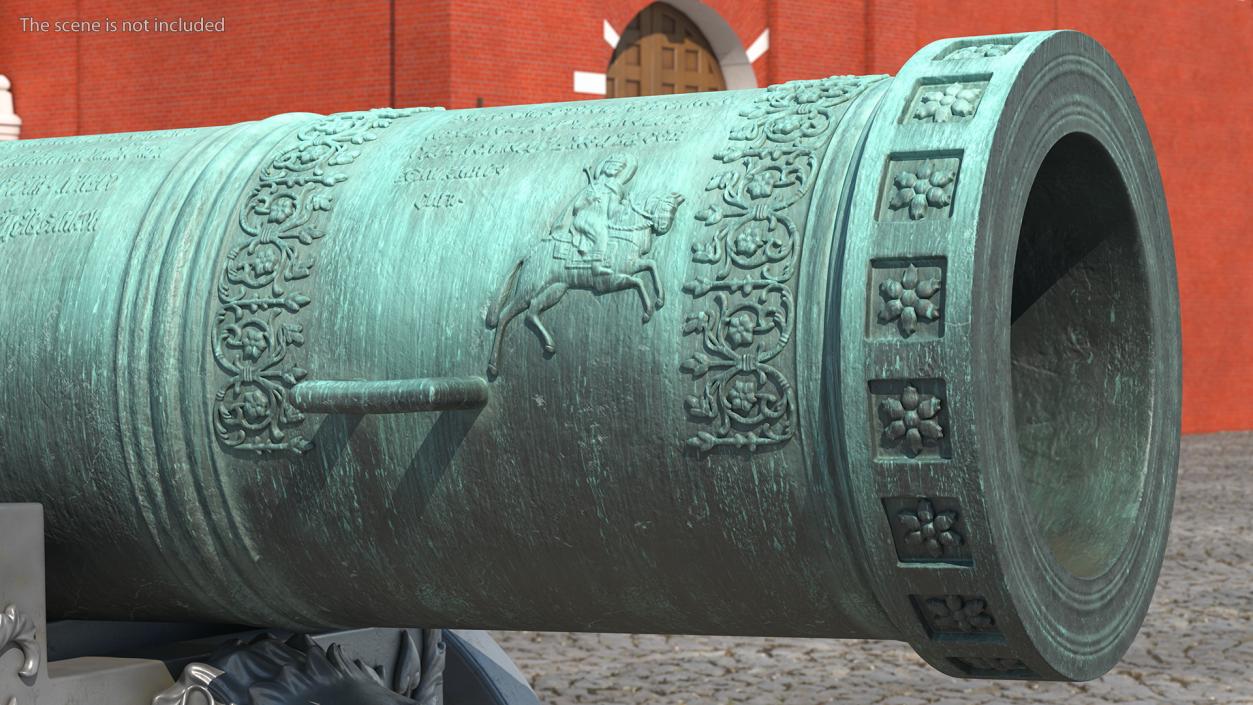 3D model Tsar Cannon Monument