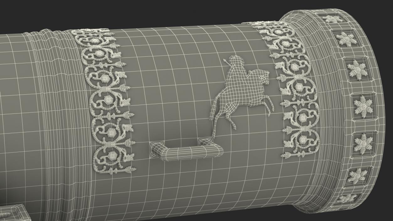 3D model Tsar Cannon Monument