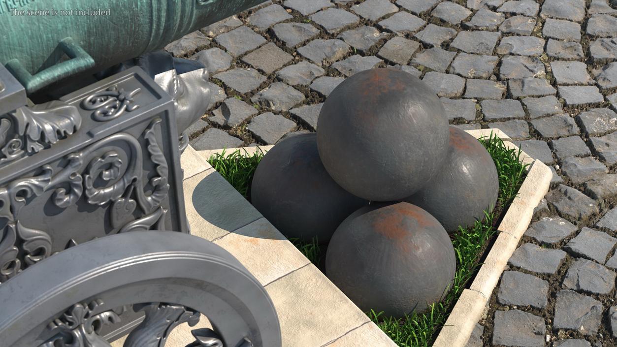 3D model Tsar Cannon Monument